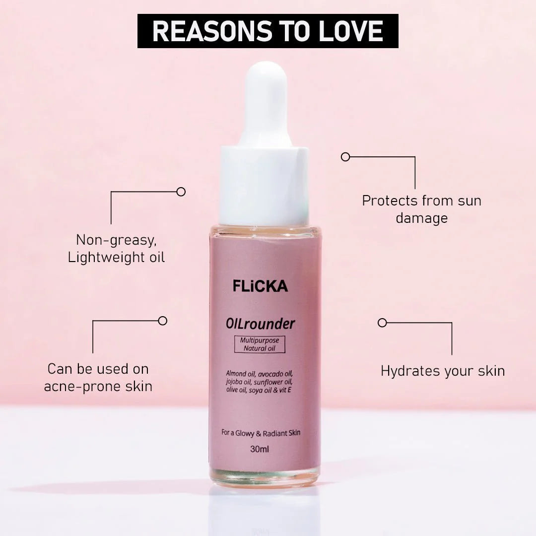 Flicka Cosmetics Oil Rounder - Multi Purpose Oil