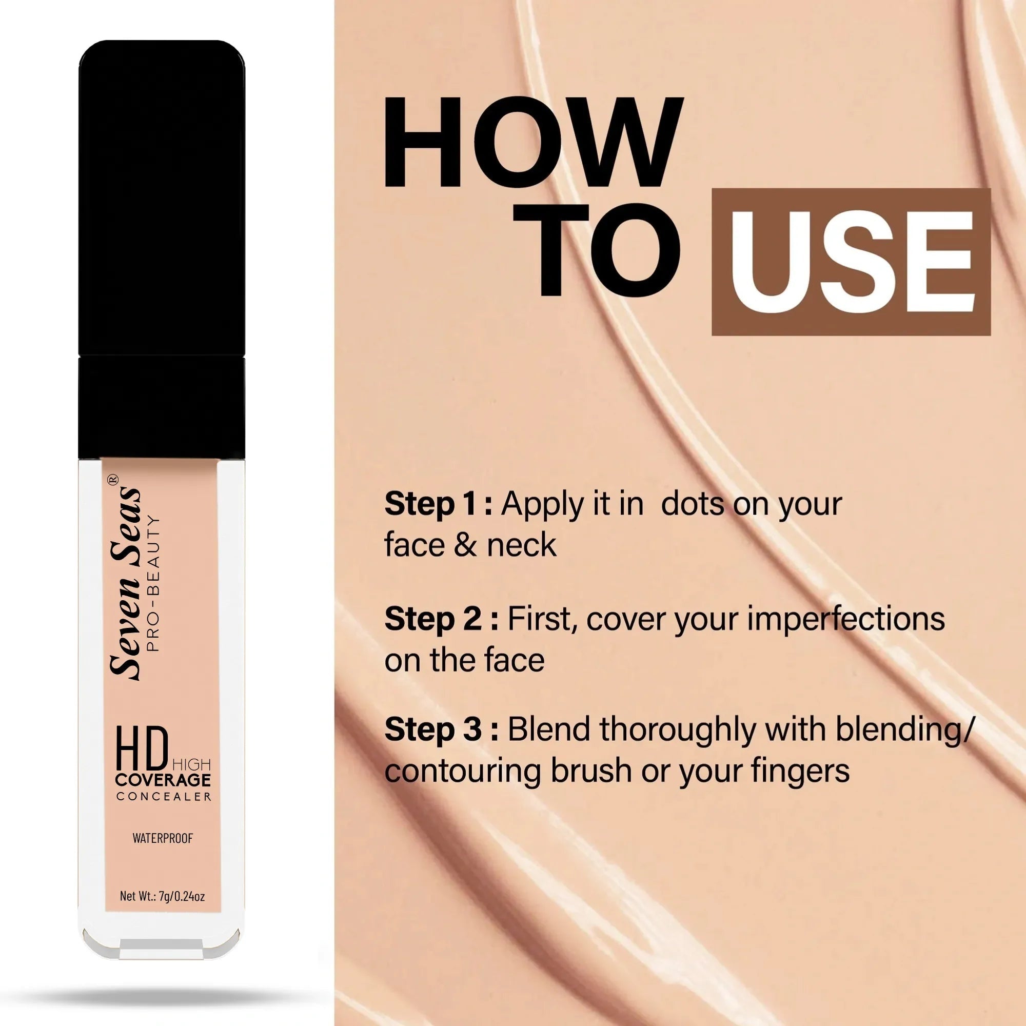Seven Seas SS-04 - HD High Coverage Concealer