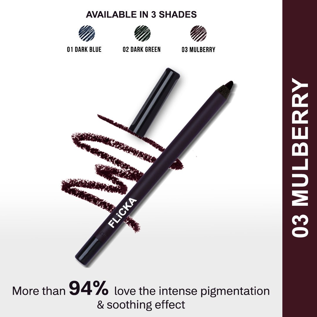 Flicka Cosmetics 03Mulberry - Keep It Bold Eye Kajal