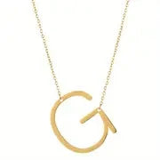 Salty Chic Alphabet Golden Necklace