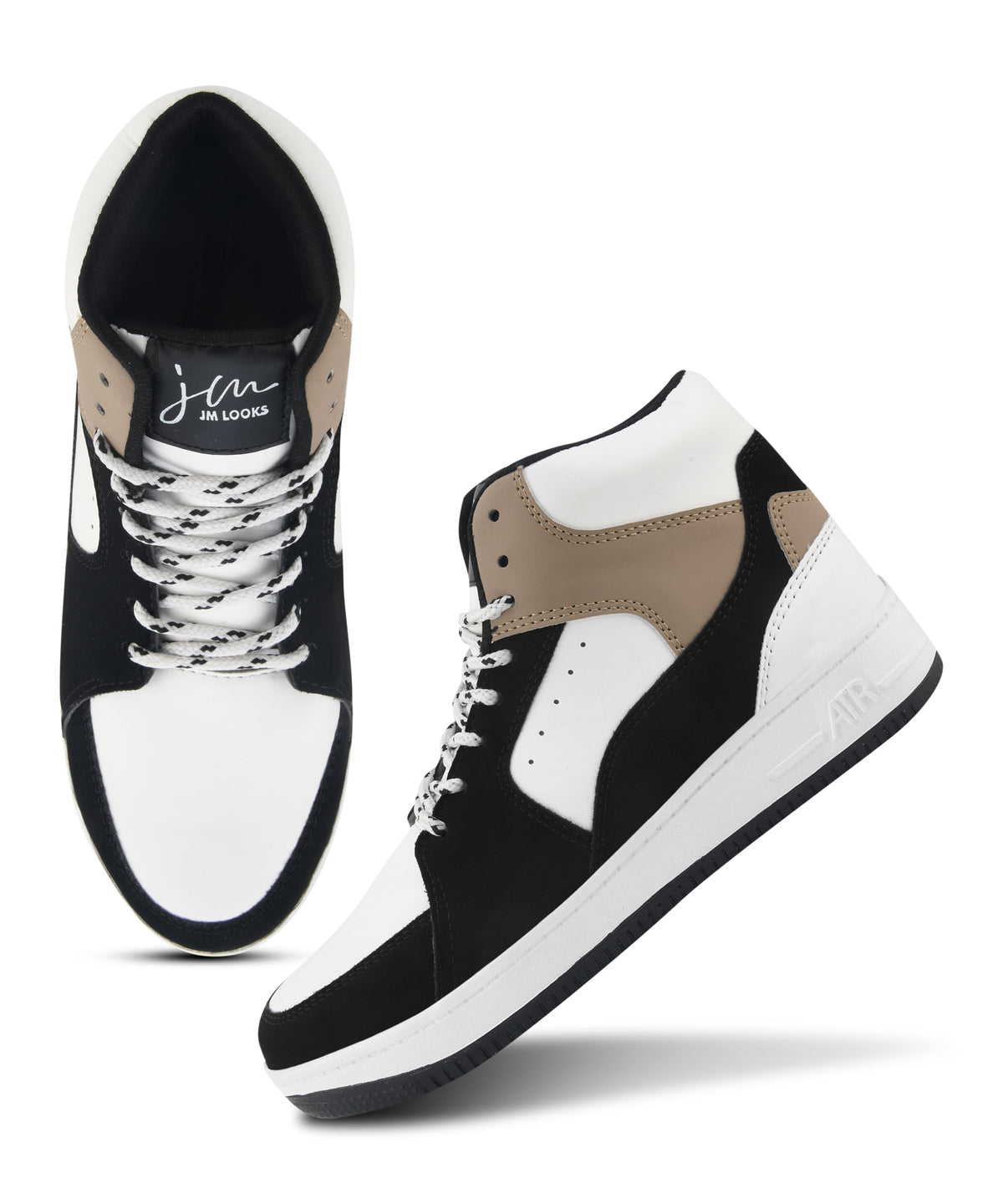 JM Looks High-Top Casual Lace-Up Sneakers