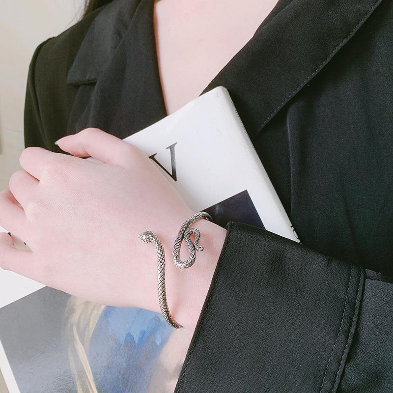 Salty Parseltongue Silver Cuff