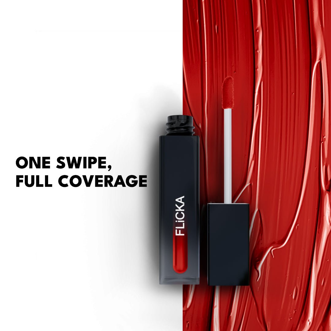 Flicka Cosmetics 04MatchlessMaroon - Set & Attack Liquid Matte Lipstick