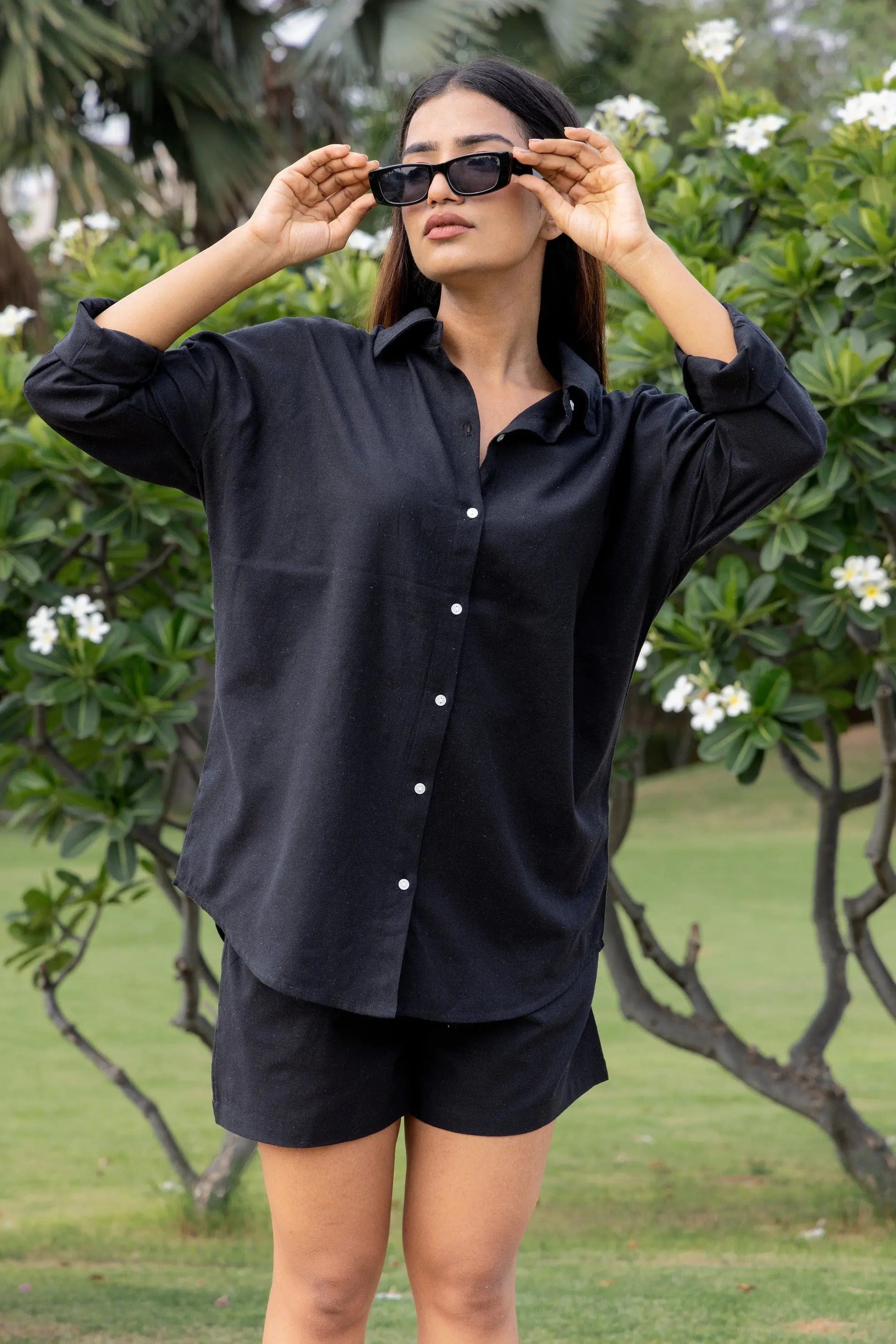 Sugnaa Oversized Cotton Shirt & Shorts