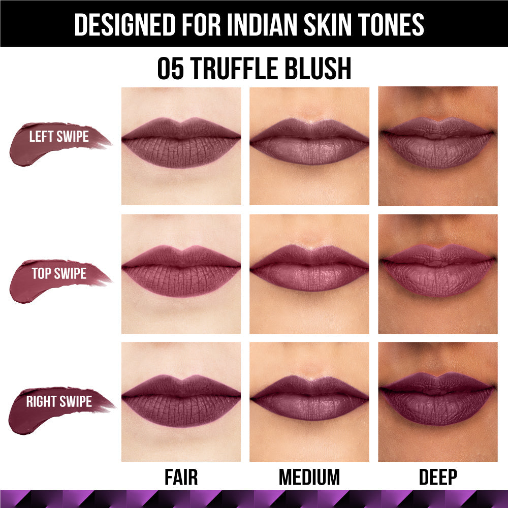 Staze Love Tri-Angle 3 In 1 Matte Lipstick - 01 Brick Pink