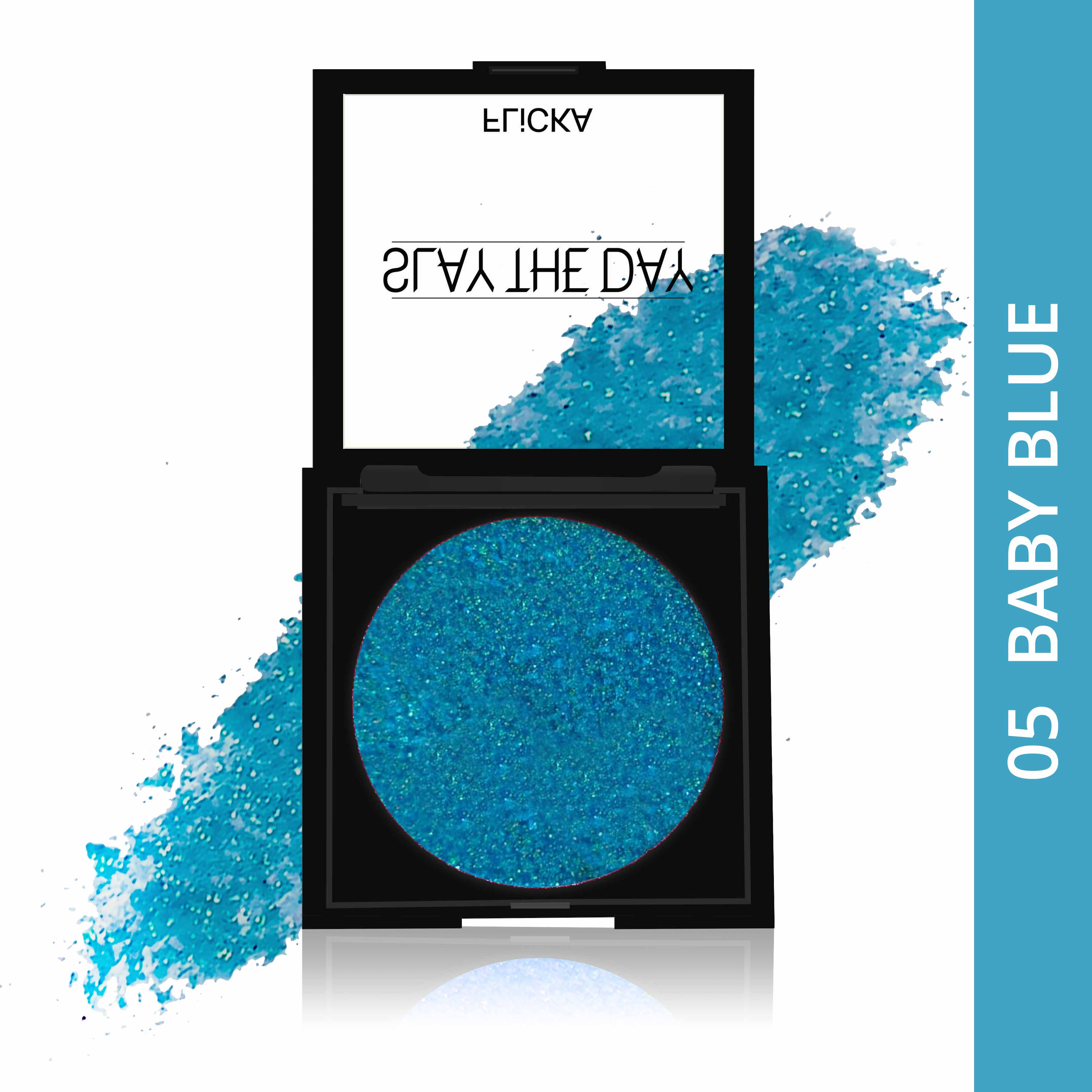 Flicka Cosmetics 05BabyBlue - Slay The Day - Pressed Glitter