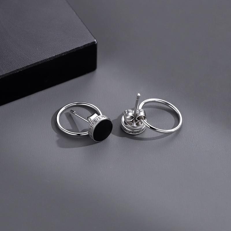 Salty Modern Style Black Hoops