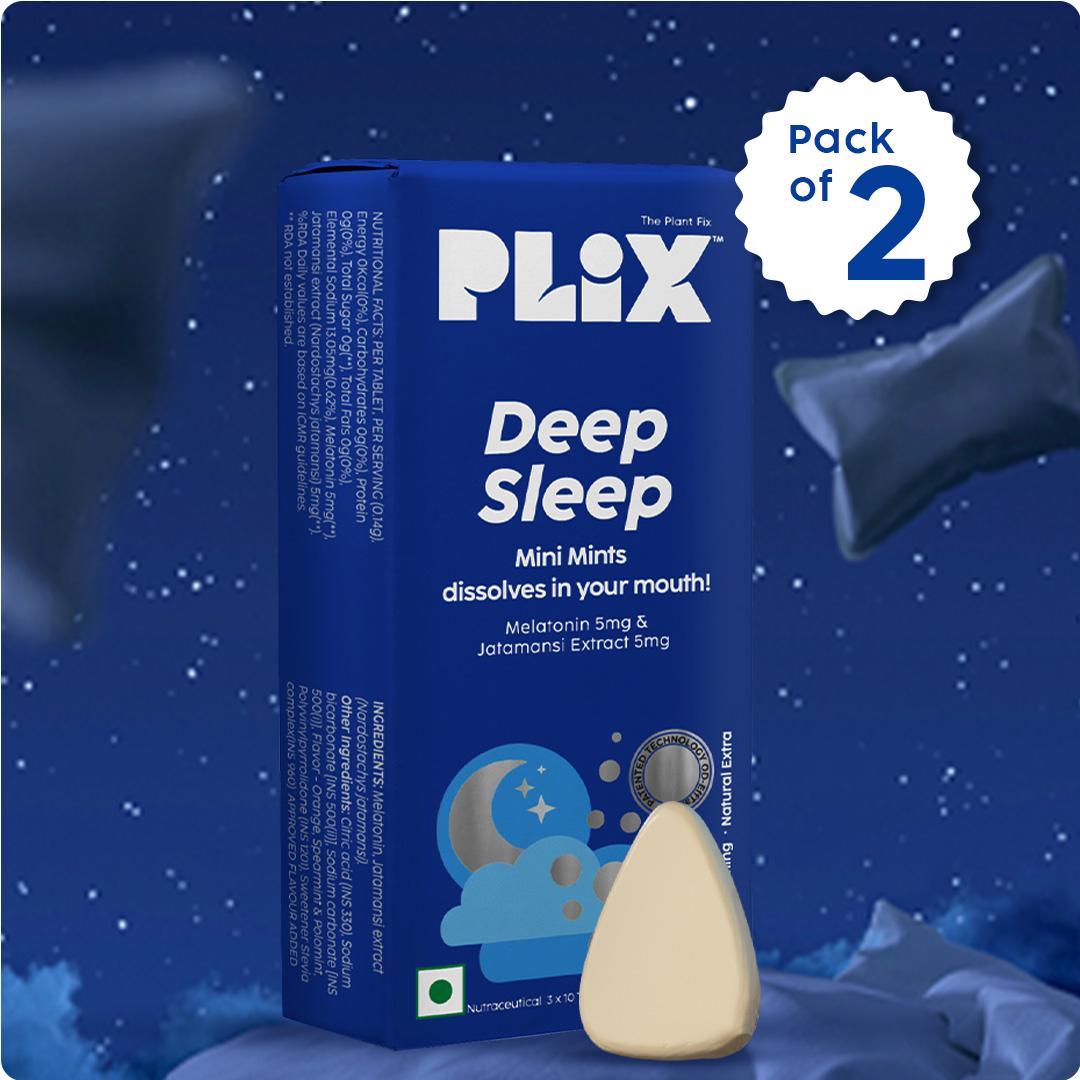 Plix Melatonin Mini Mints Deep Sleep (Pack of 2)