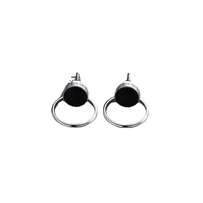 Salty Modern Style Black Hoops