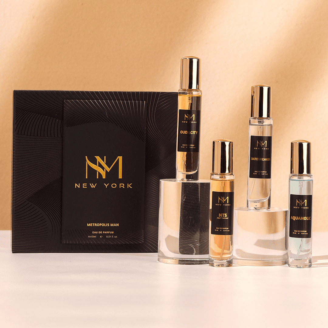 Nourish Mantra New York Metropolis Man Luxury Perfume Set - For Him