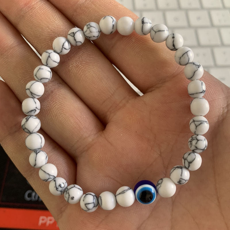 Salty Protective Evil Eye Natural Stone Band