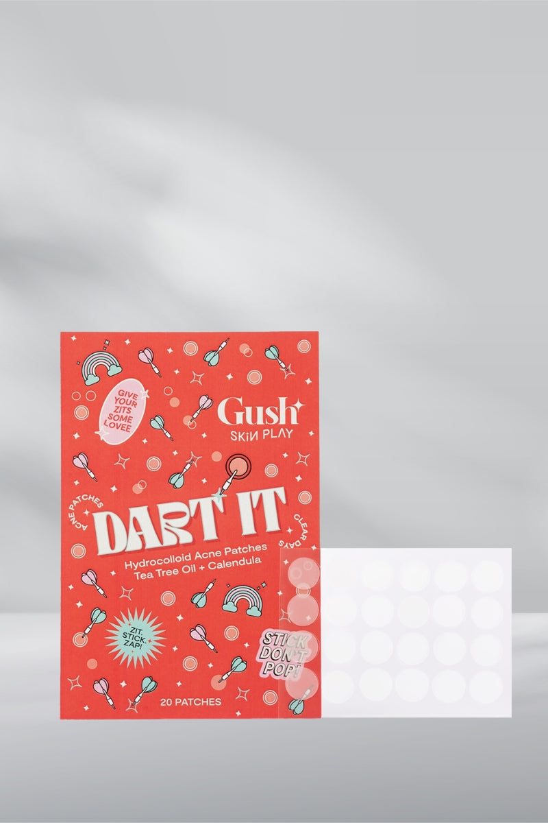 Gush Beauty Dart It Hydrocolloid Pimple Patches for healing acne, zits and blemishes - Transparent