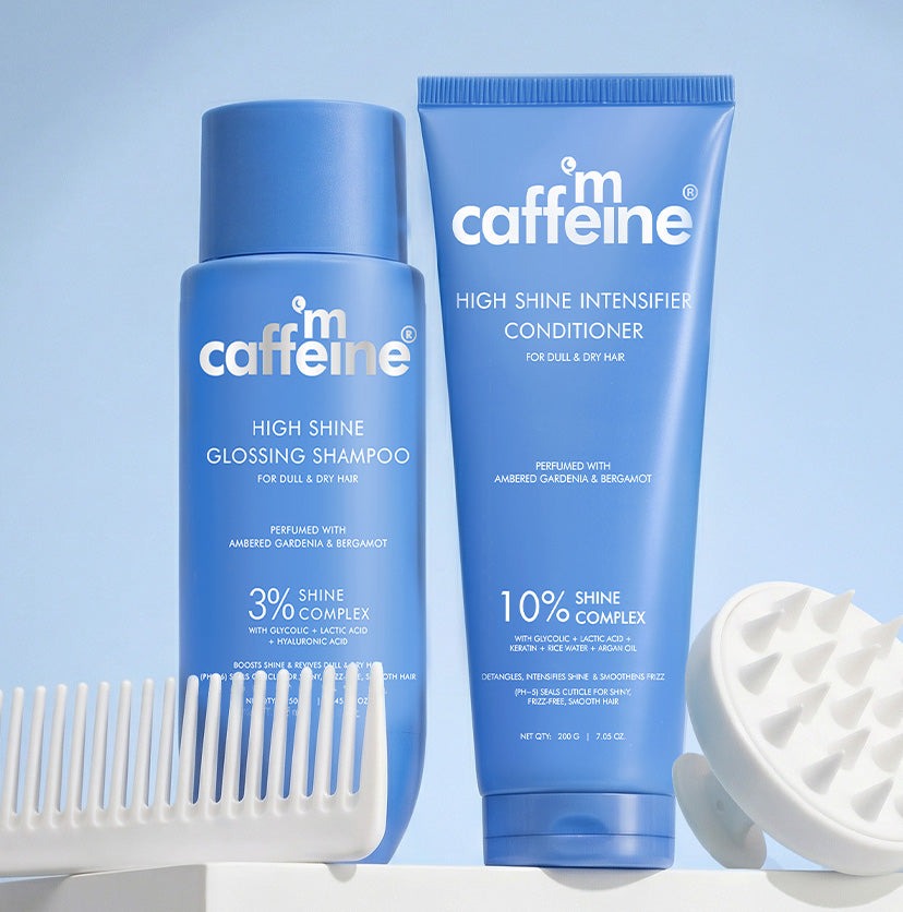 mCaffeine Glass Hair Wash Duo (Shampoo and Conditioner)