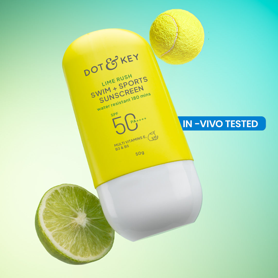 Dot & Key Swim + Sports Sunscreen, In-Vivo Tested SPF 50+ PA++++ - 50g