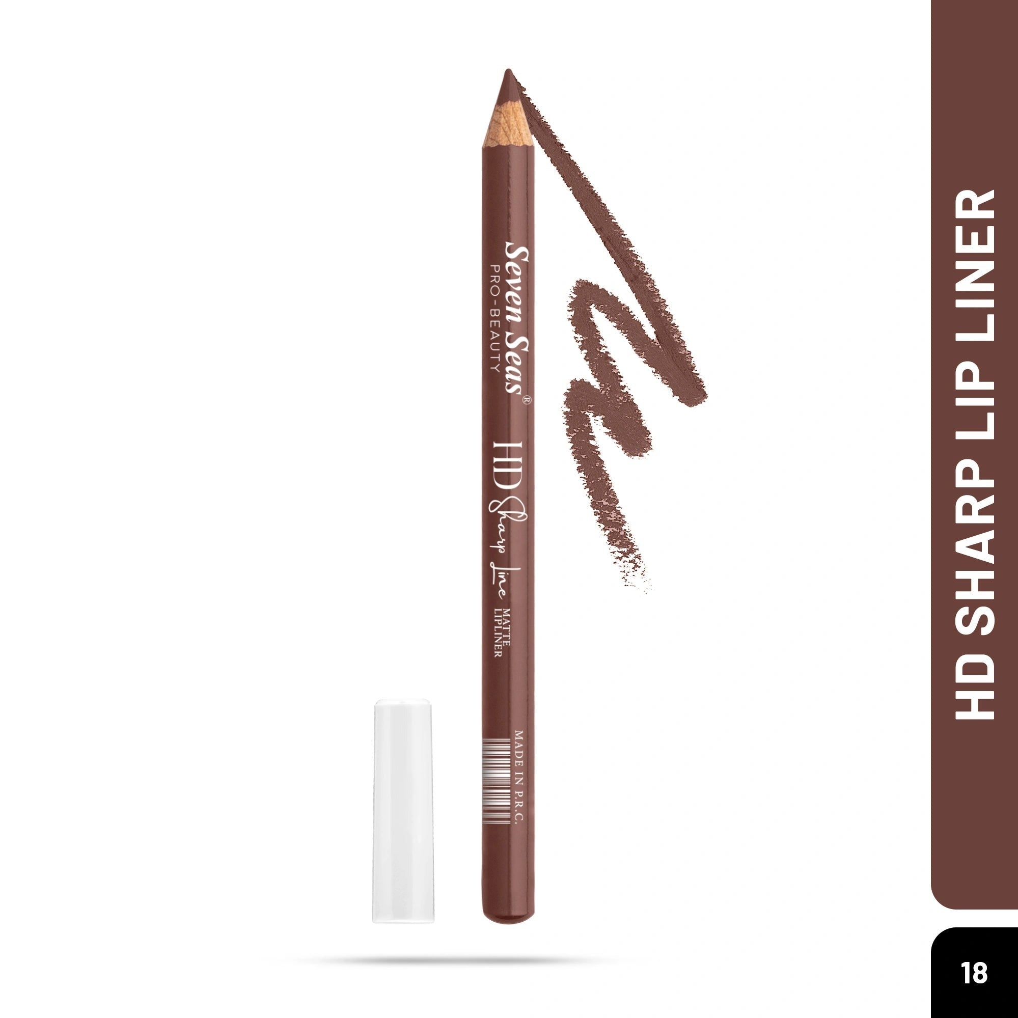 Seven Seas LS-158-18 Warm Coffee HD Sharp Line Matte Lip Liner
