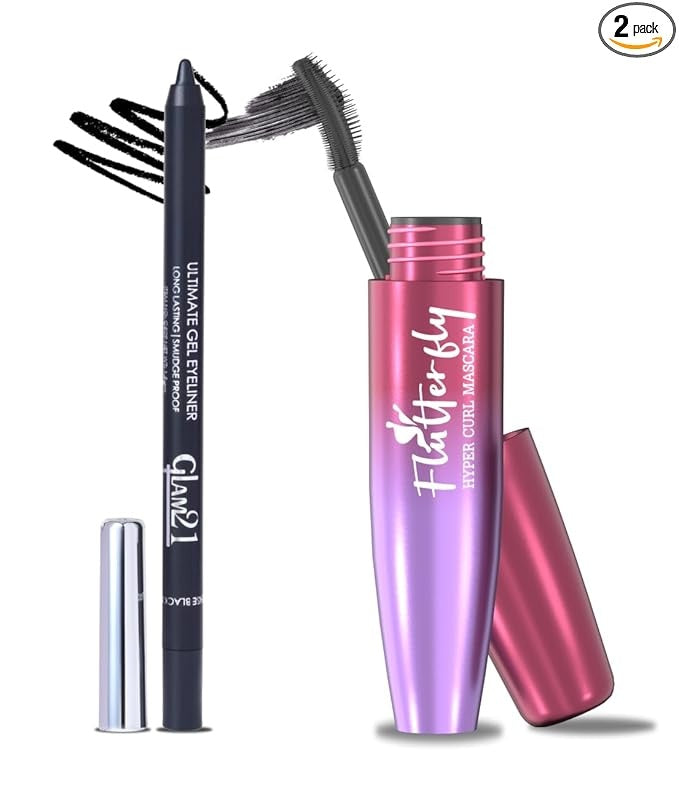 Glam21 Eye Combo (Gel Kajal + Hyper Curl Mascara)