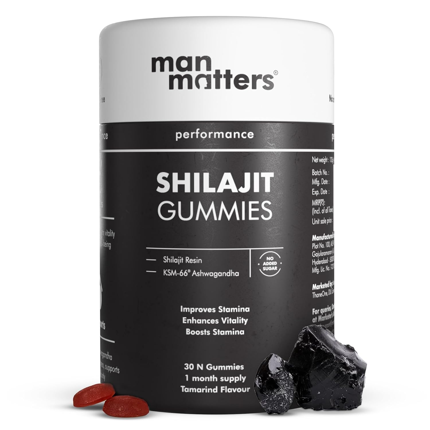 Man Matters Shilajit Gummies (30N - 15 Days Pack)