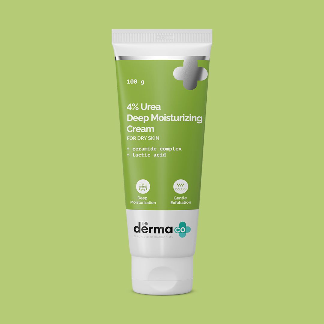 Derma Co 4% Urea Deep Moisturizing Cream with Urea, Lactic Acid, and Ceramide Complex - 100g