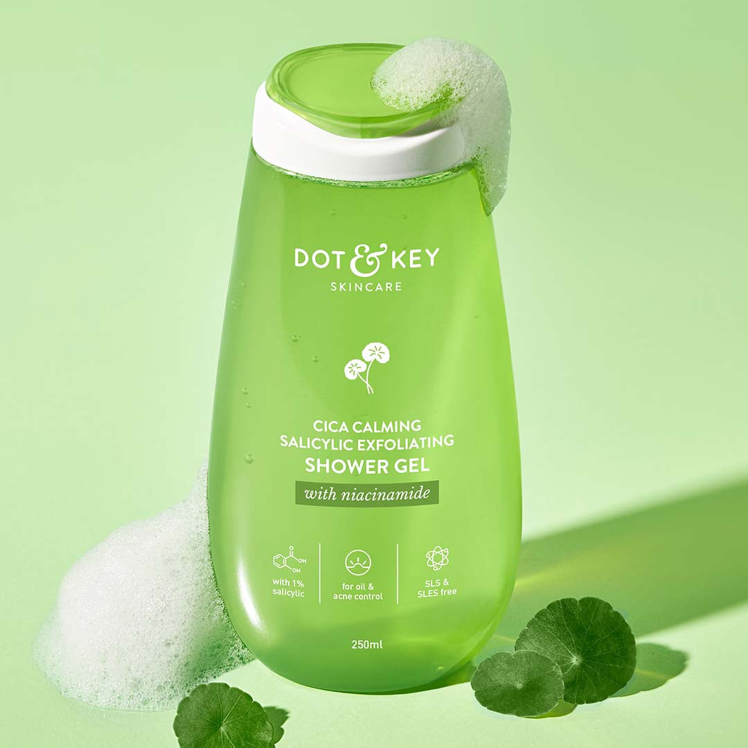 Dot & Key Cica Calming Salicylic Exfoliating Shower Gel - 250ml