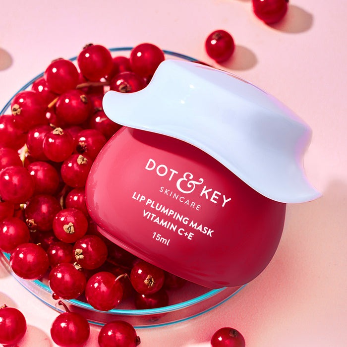 Dot & Key Lip Plumping Mask with Vitamin C + E-Turmeric Oil & Lingonberry