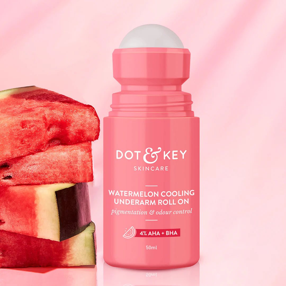 Dot & Key Watermelon cooling underarm roll on, pack of 2