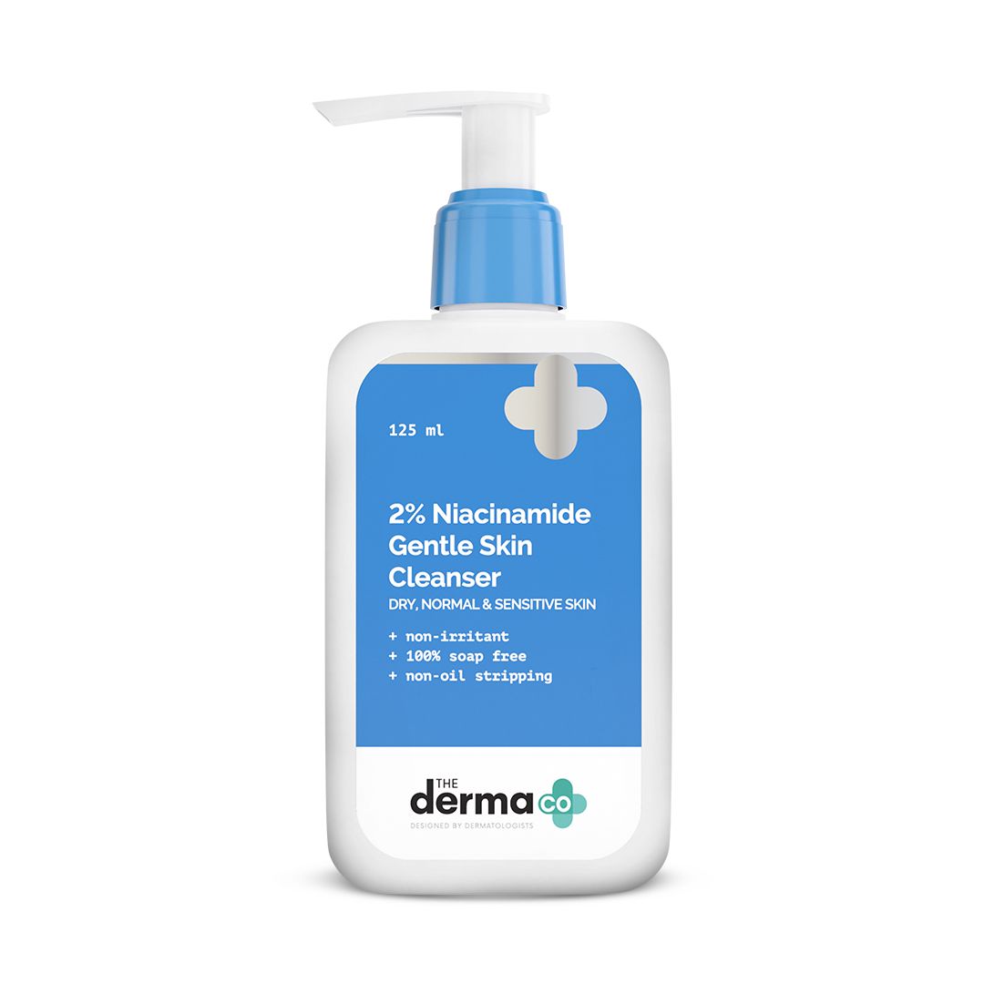 Derma Co 2% Niacinamide Gentle Skin Cleanser for Sensitive, Dry & Normal Skin - 100ml