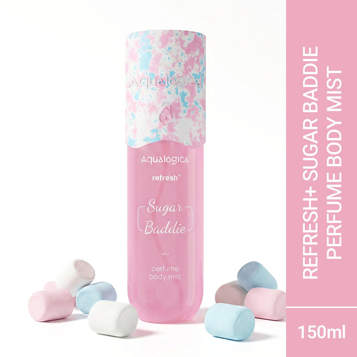 Aqualogica Refresh+ Sugar Baddie Perfume Body Mist - 150ml