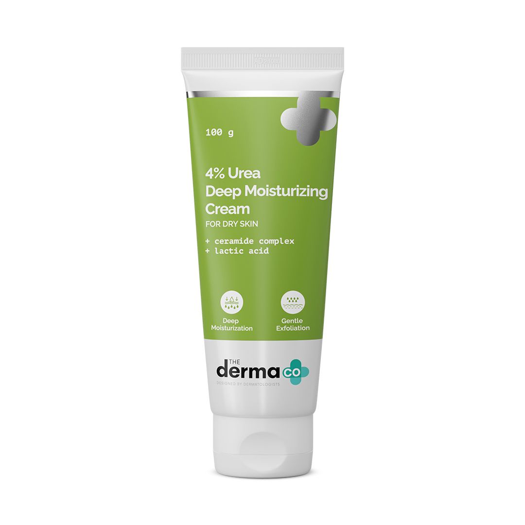 Derma Co 4% Urea Deep Moisturizing Cream with Urea, Lactic Acid, and Ceramide Complex - 100g