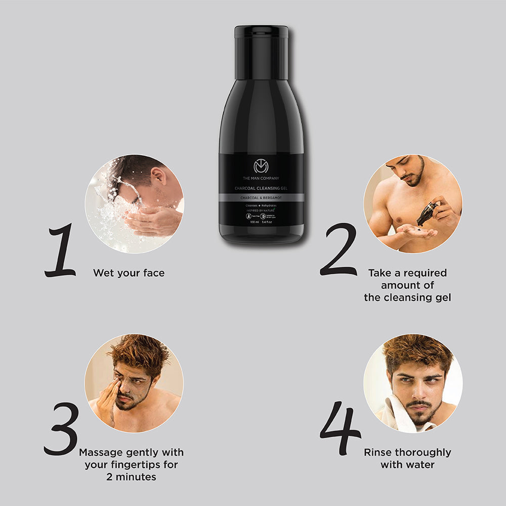 The Man Company Charcoal Cleansing Gel - 100 ml