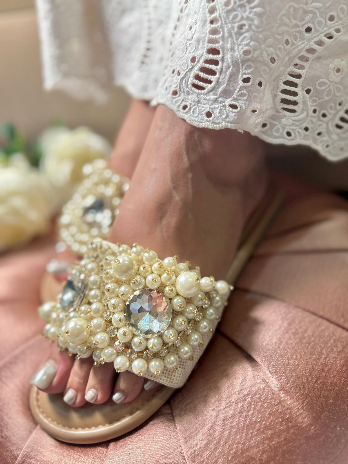 Sandal Stories Pearl Prism Slides