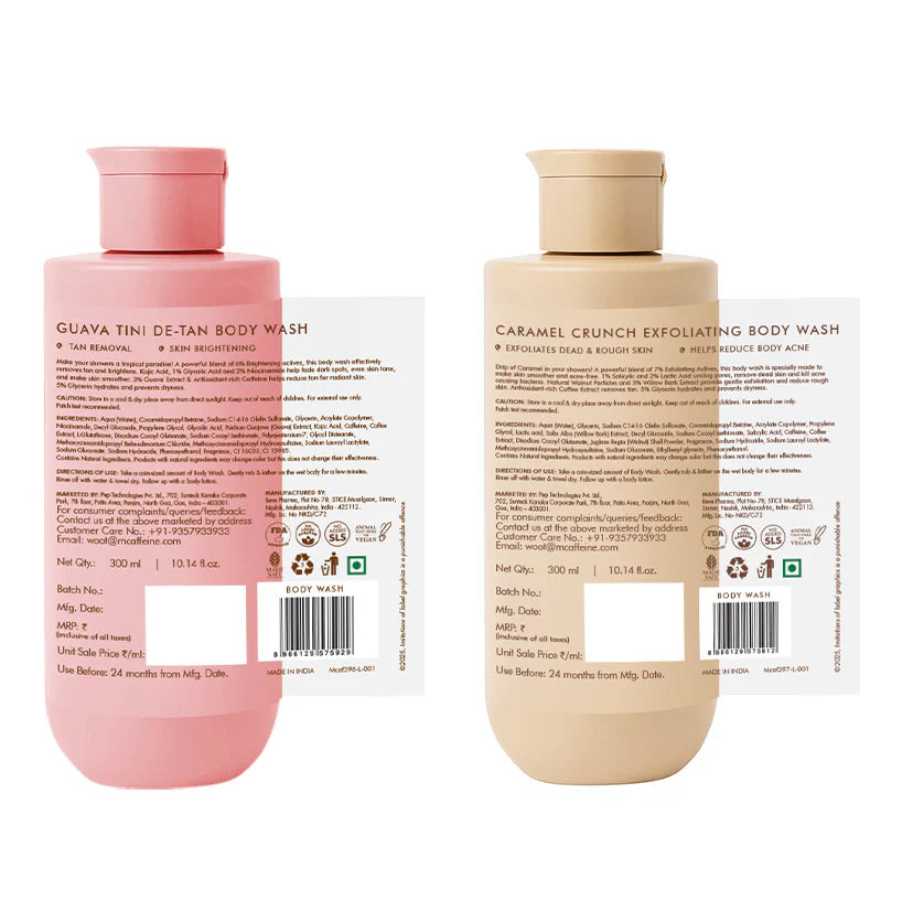 mCaffeine Active Body Wash Combo