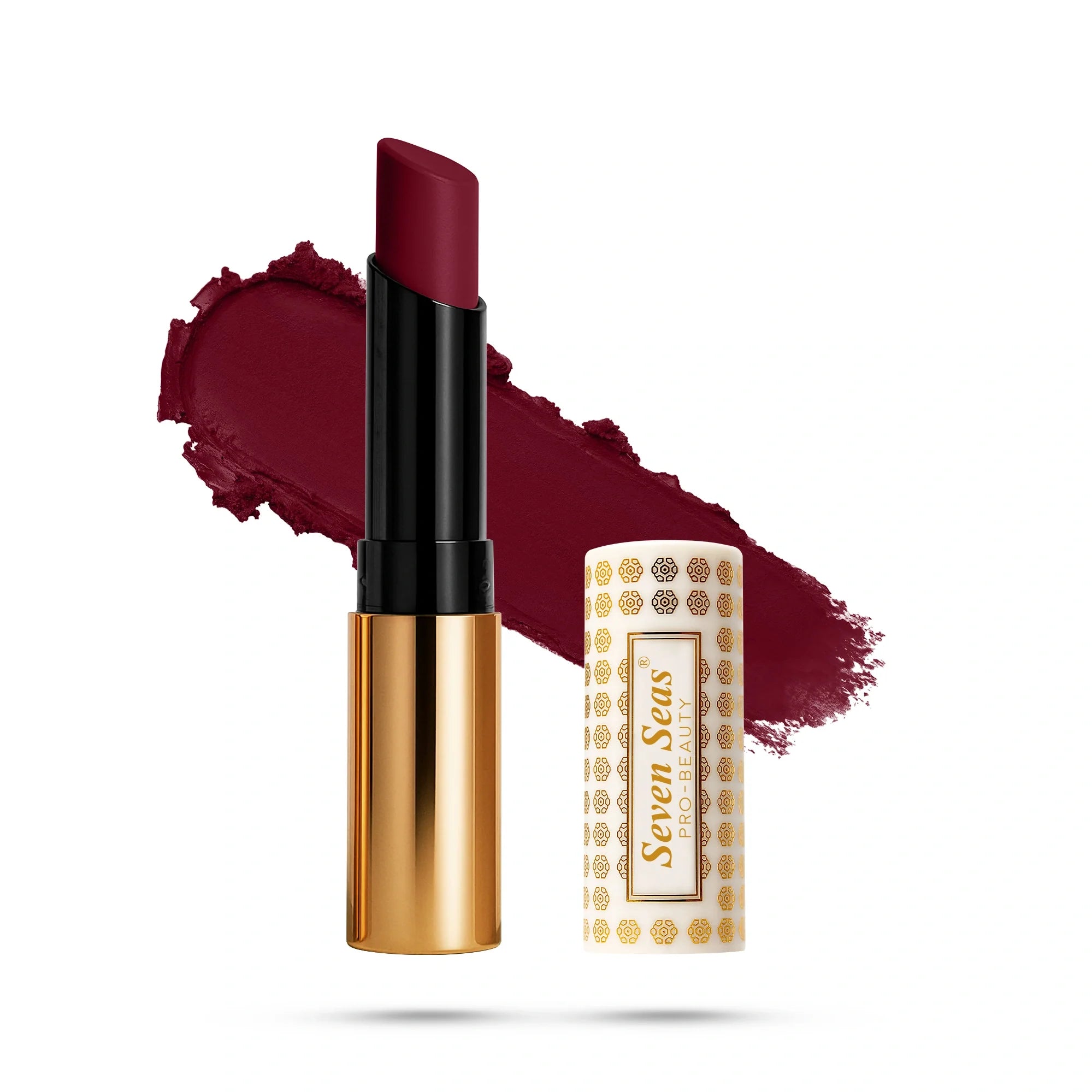 Seven Seas Deep Maroon (112) - Velvet Shot Non-Transfer Lipstick