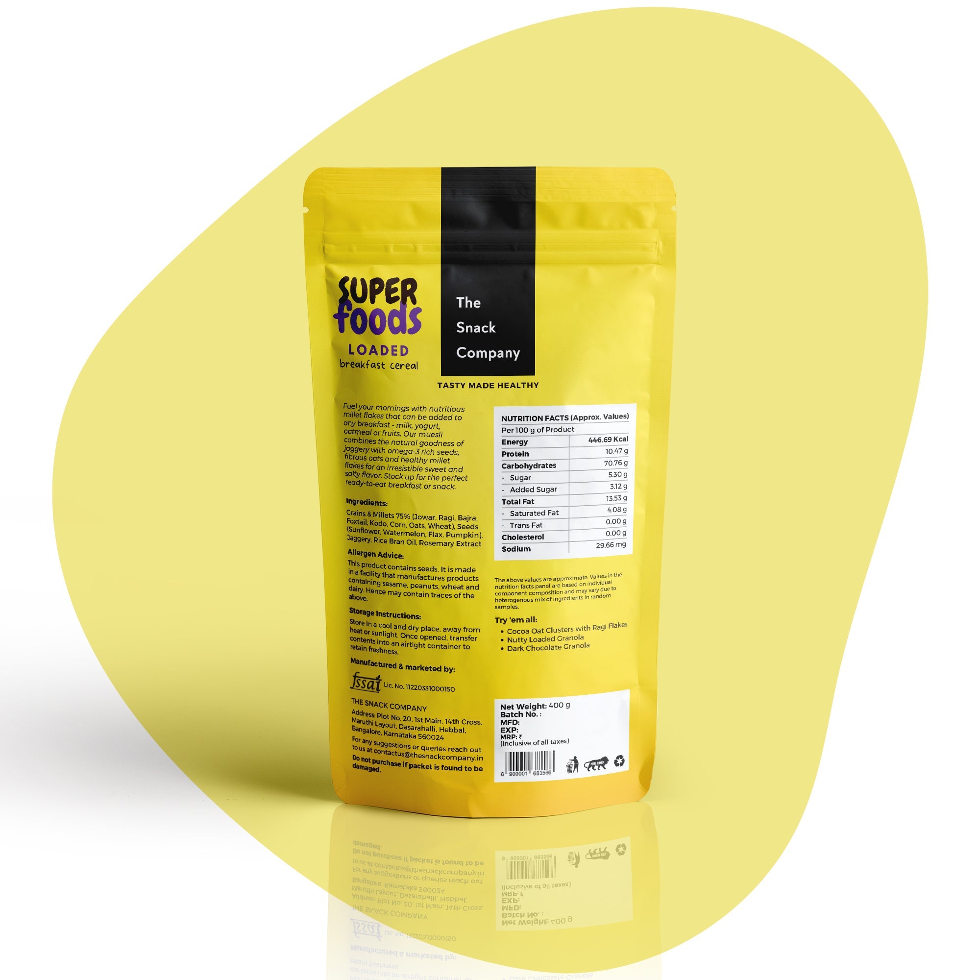 The Snack Company Crunchy Millet Muesli with Seeds
