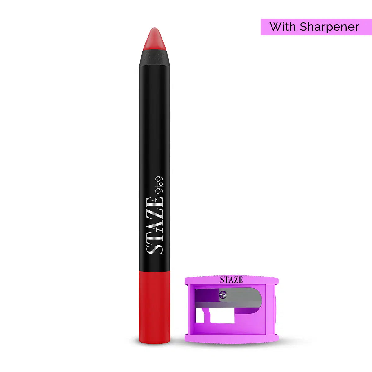 Staze Pout On Lip Crayon 01 Nude Whisper with Sharpener