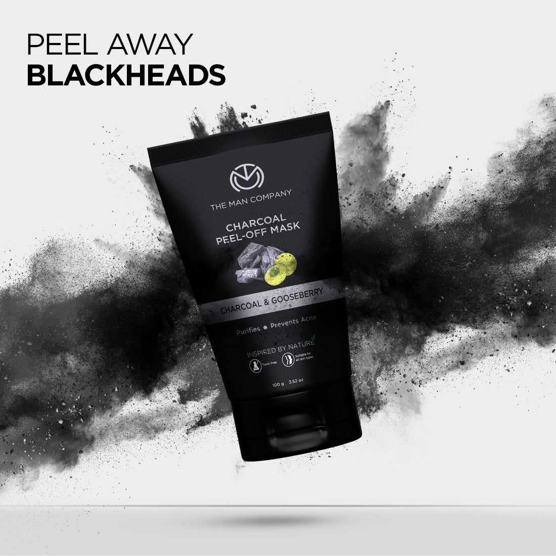 The Man Company Charcoal Peel Off Mask - 100g