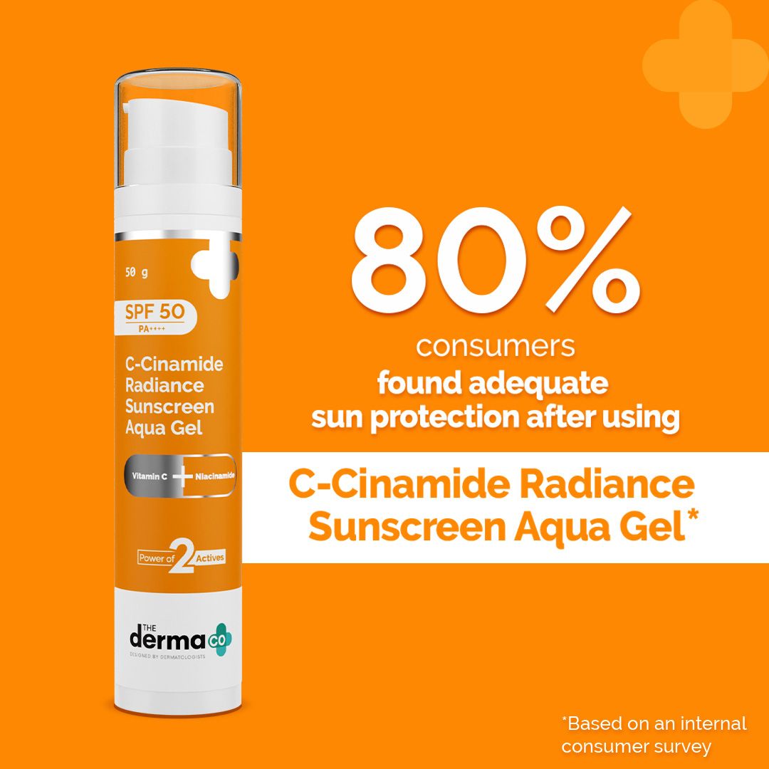Derma Co C-Cinamide Radiance Sunscreen Aqua Gel SPF 50 PA++++