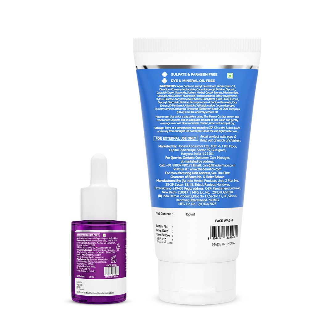 Derma Co Acne Fighting Cleanse & Glow Duo