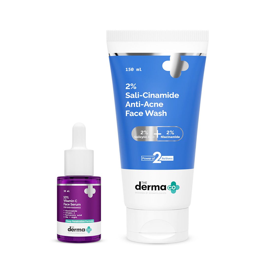 Derma Co Acne Fighting Cleanse & Glow Duo