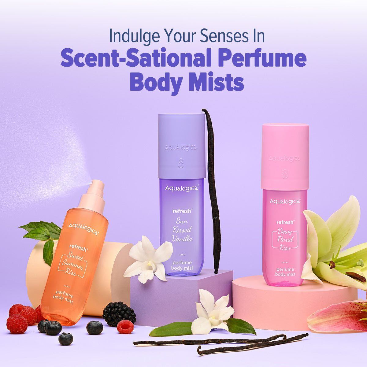 Aqualogica Refresh+ Sun Kissed Vanilla Perfume Body Mist