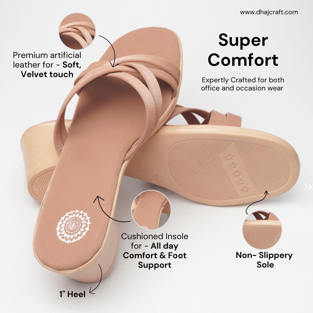 Dhajcraft Beige Heels