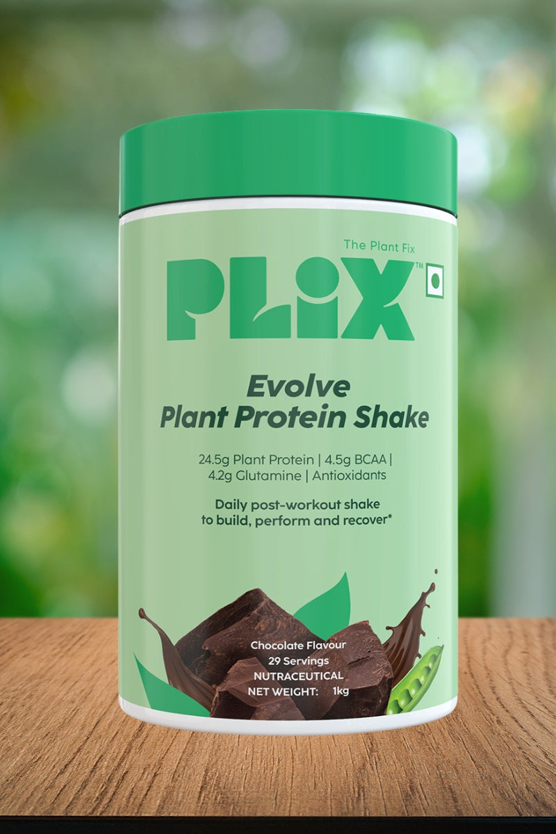 Plix Evolve Performance Plant Protein Powder (Chocolate, 1Kg)