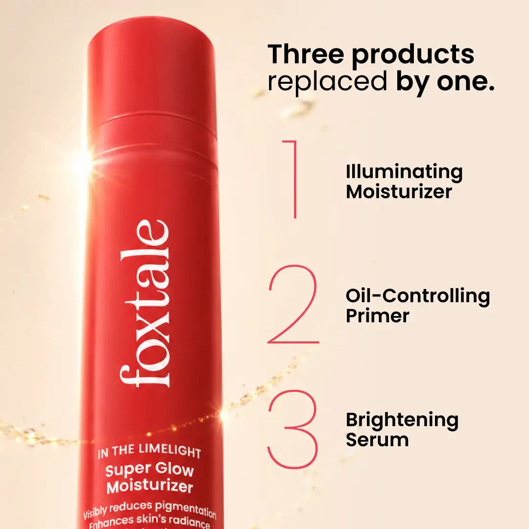 Foxtale Super Glow Moisturizer with Vitamin C + Super Glow Face Wash - 100ml (combo)