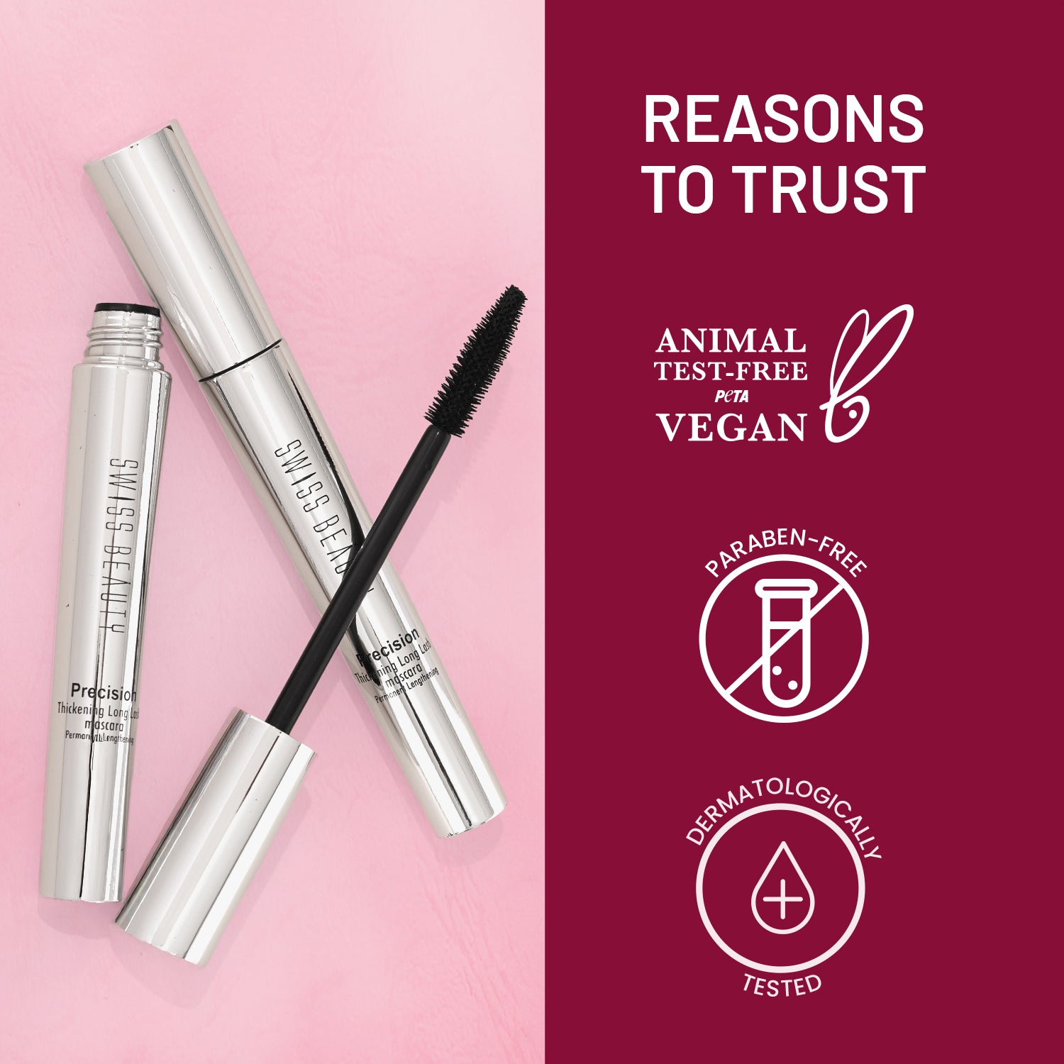 Swiss Beauty Precision Mascara - Black