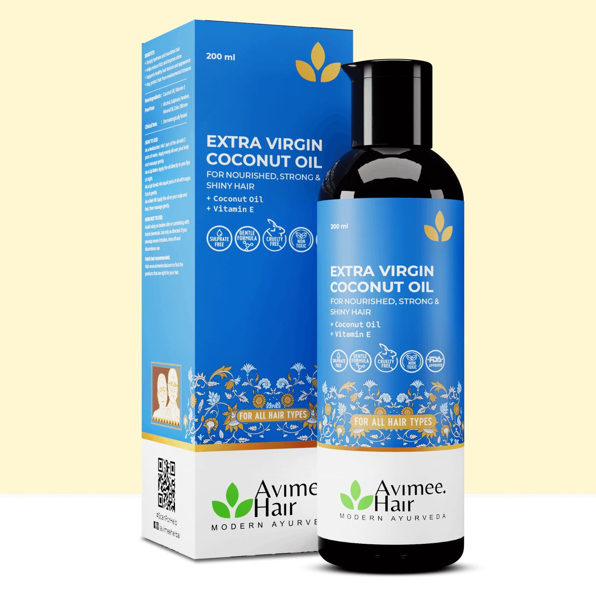 Avimee Herbal Extra Virgin Coconut Oil for Winters