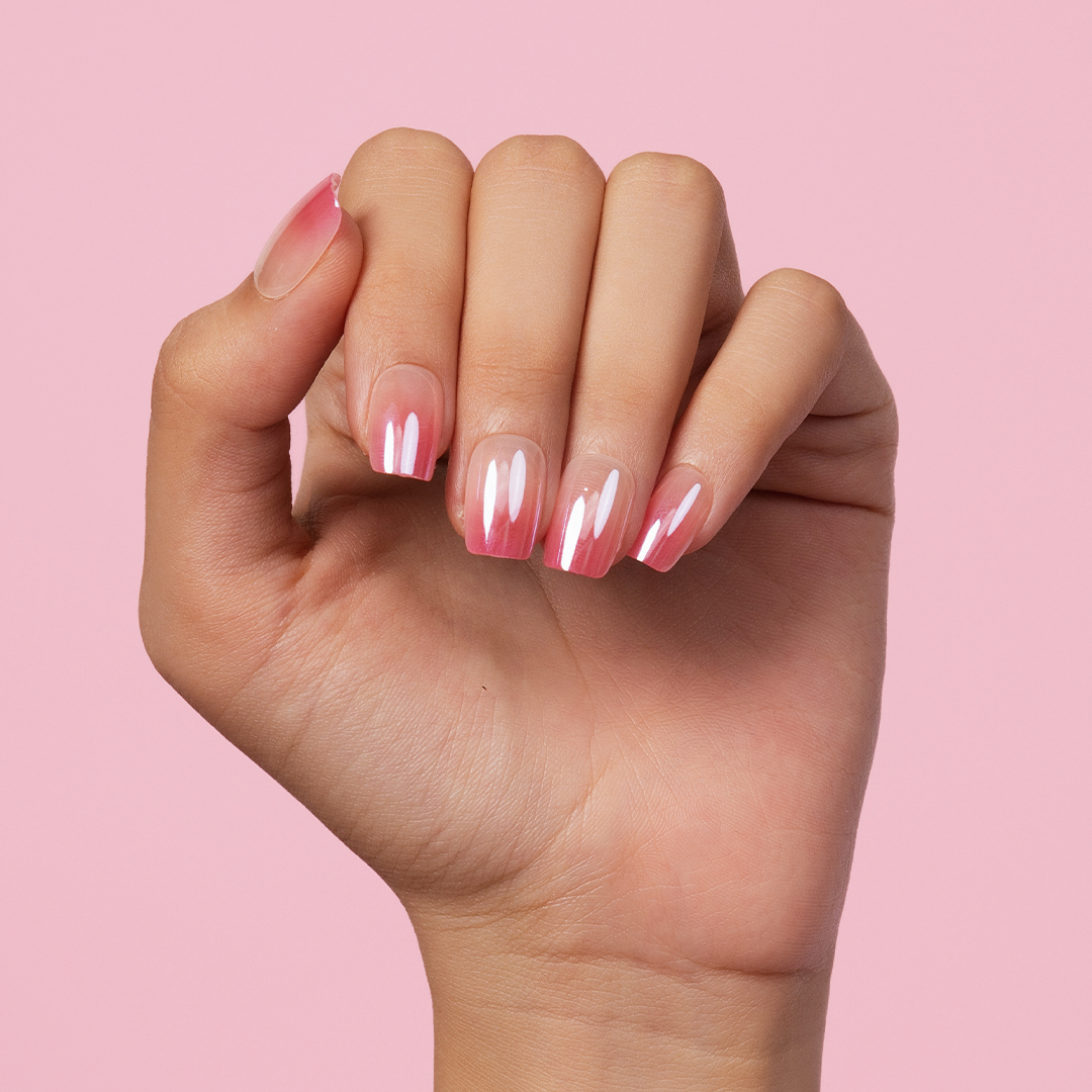 Gush Beauty Citrus Pop Ombré Press-On Nails - Medium Square