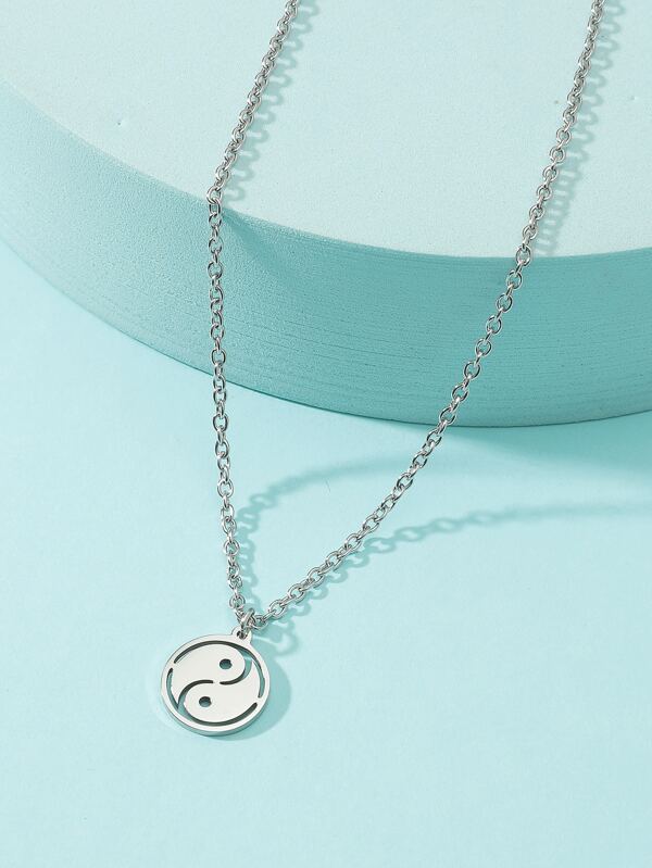 Salty Yin-yang necklace - Silver