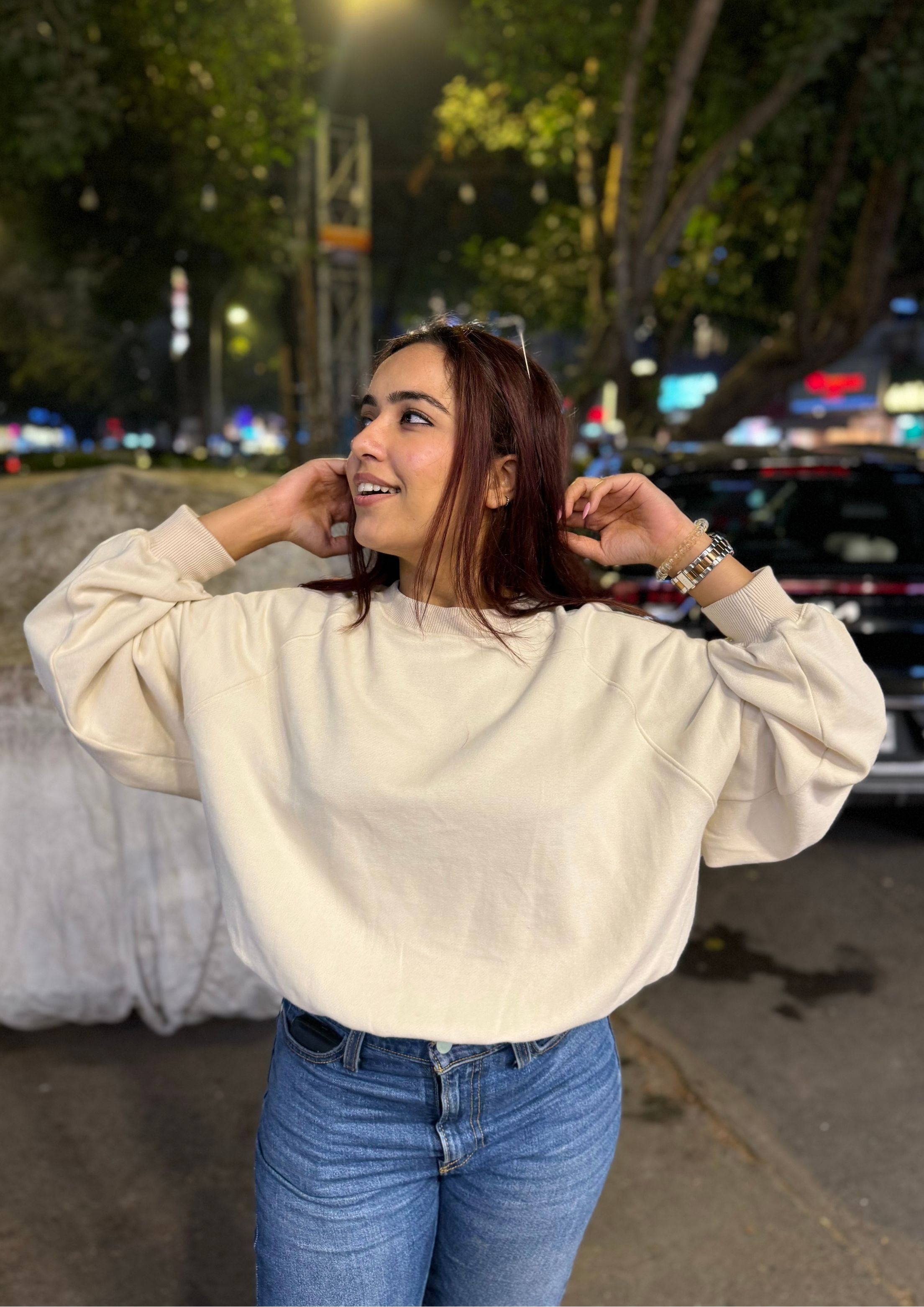 Studio OJS Oversized Sweatshirt - Brown