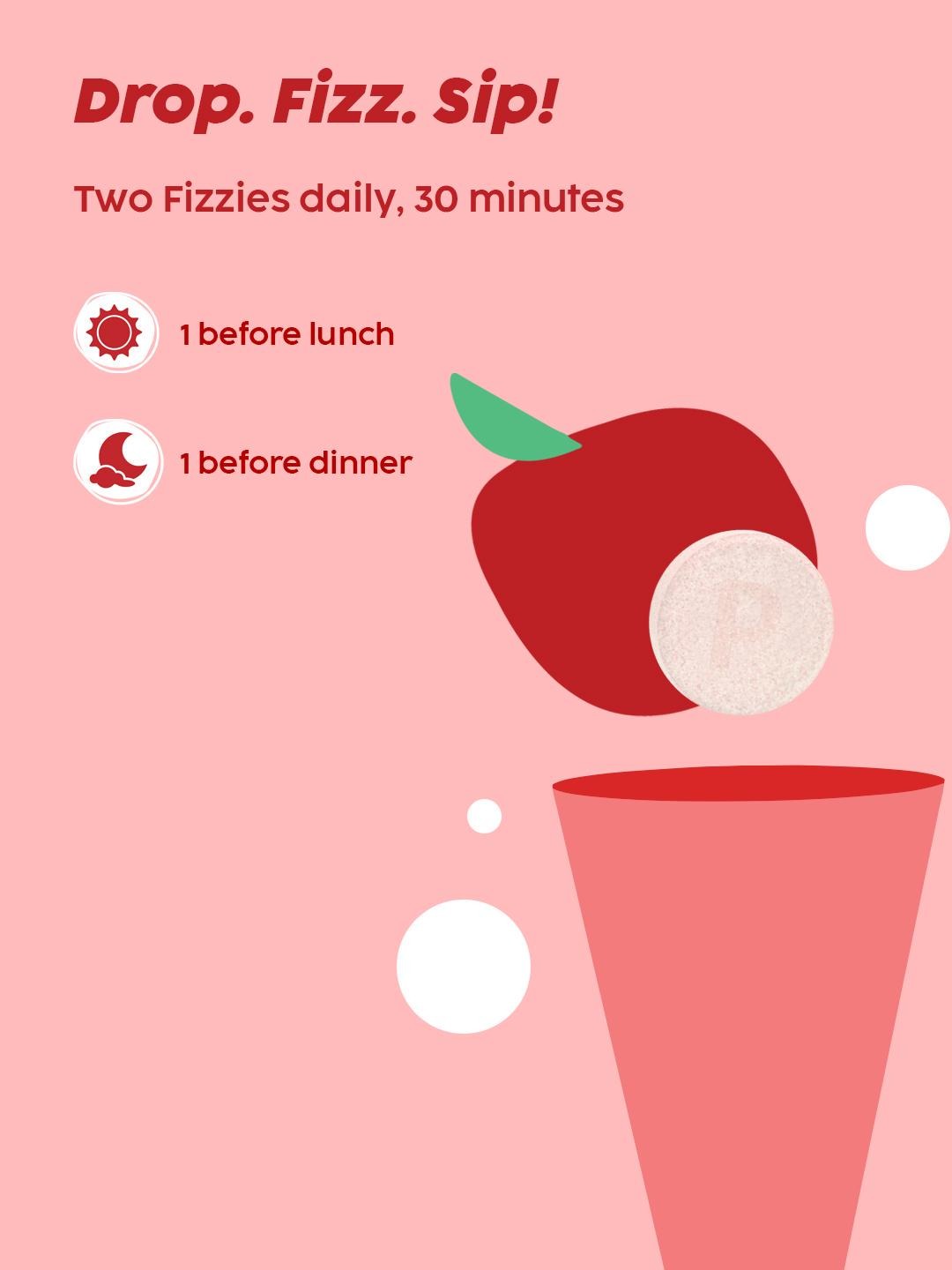 Plix ACV Effervescent Tablets - 15 (Juicy Watermelon, Pack of 4)