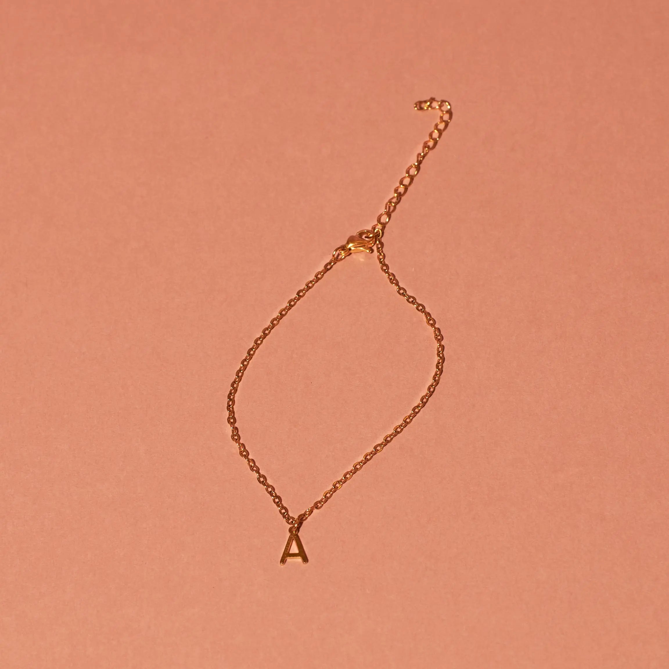 Salty 18K Gold Plated Personalized Initial Bracelet