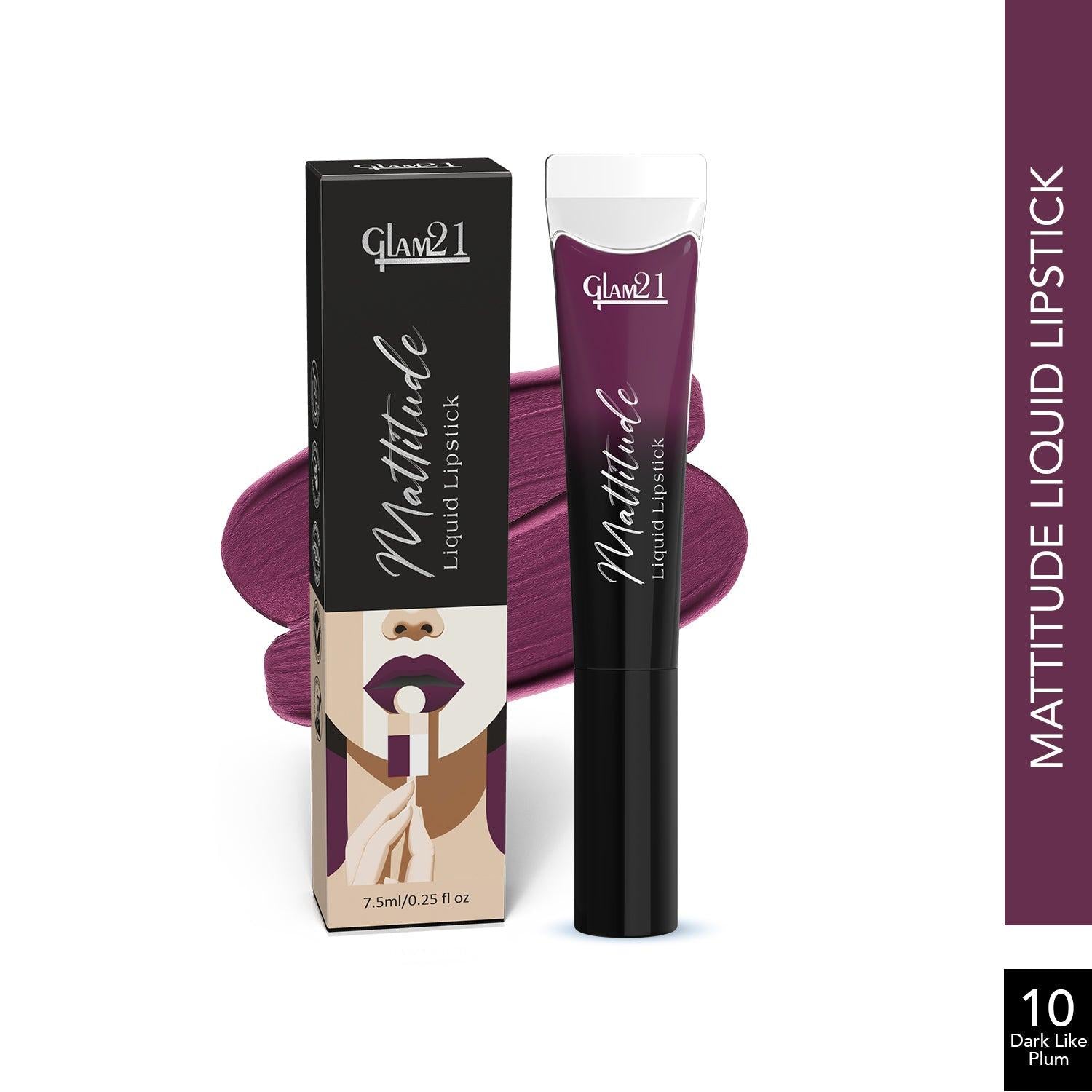 Glam21 Mattitude Lipstick - Dark Like Plum